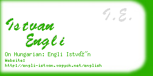 istvan engli business card